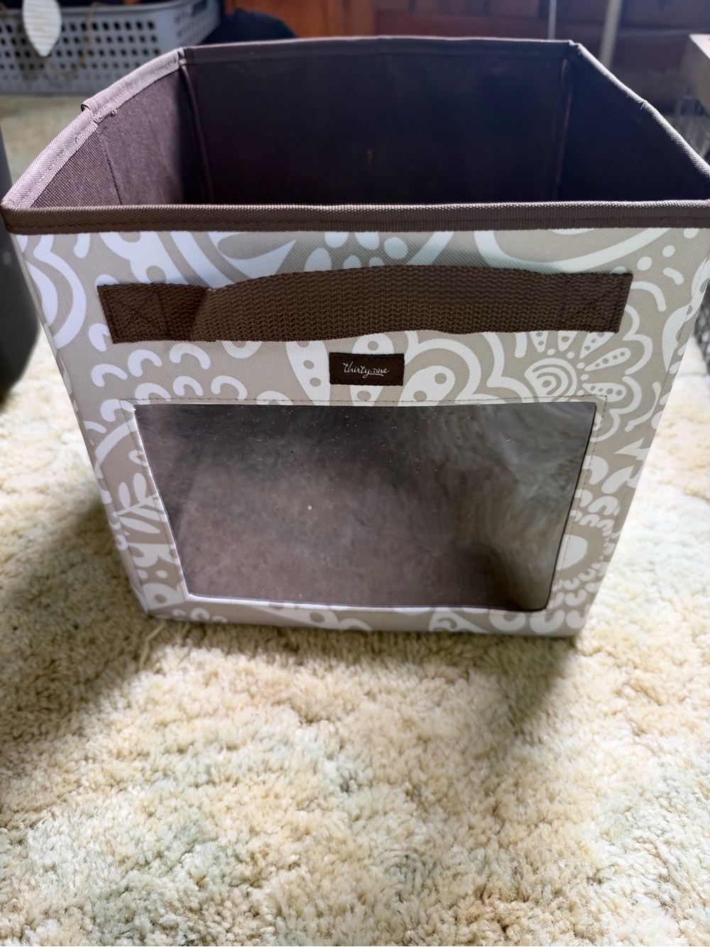Thirty-one Cube Organizer with Clear Window - Beige Swirl